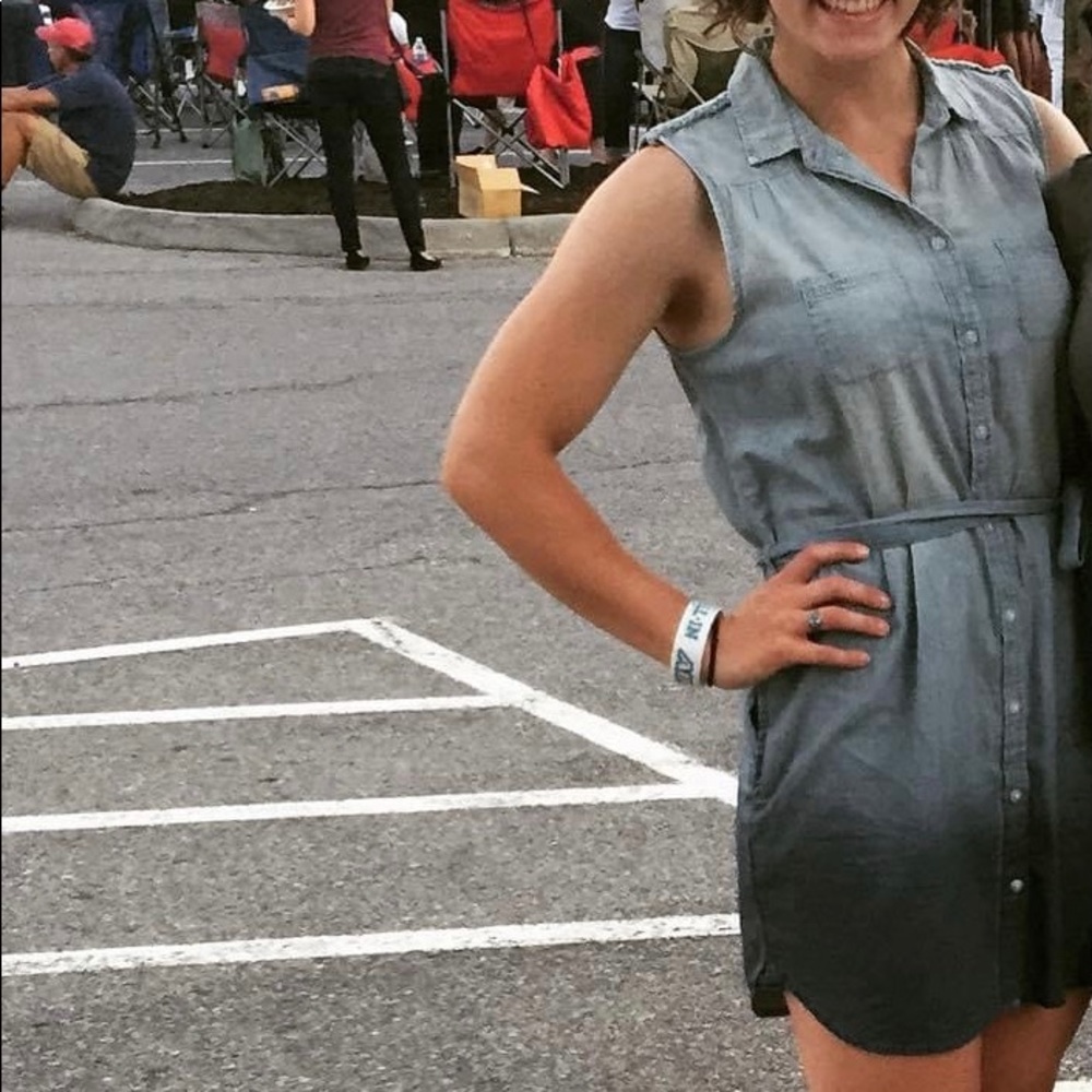 American eagle denim dress size M